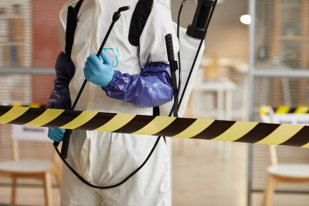 Professional Sewage Cleanup technician working in Geneva, NE